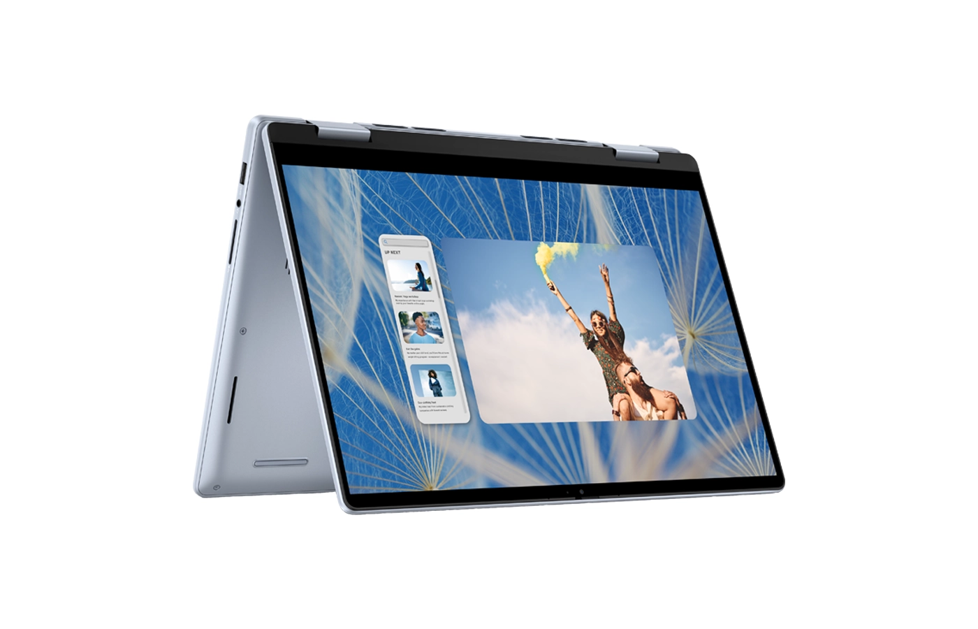 Dell - Inspiron 14 7440 2-In-1 - 14" FHD+ (1920 x 1200) IPS Touchscreen Laptop - Intel Core 5 120U Processor with 8GB Memory - 512GB SSD - Wi-Fi 6E - Backlit Keyboard - Fingerprint Reader - 1 Year Warranty - Ice Blue