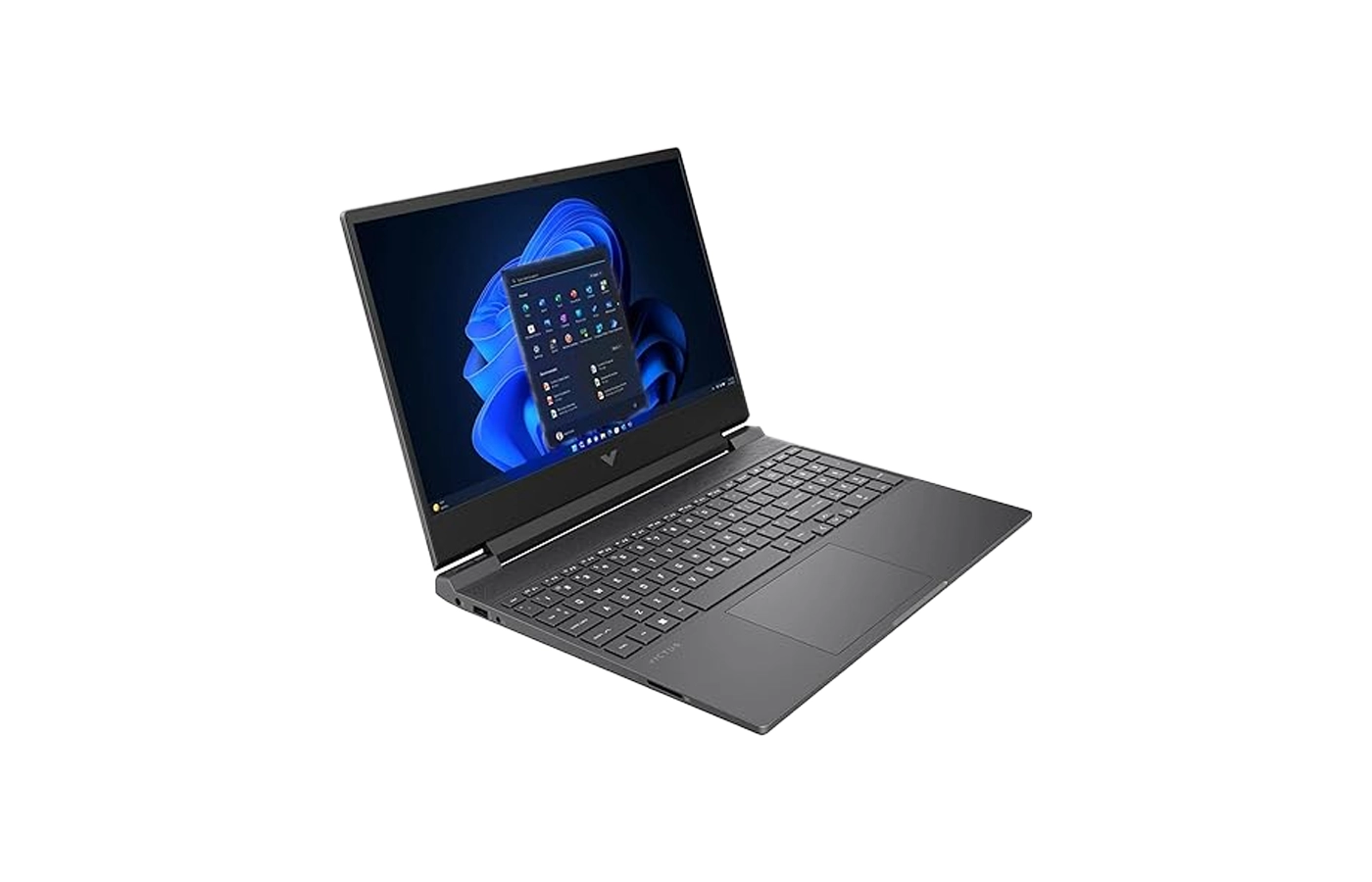 hp-victus-ryzen5-8645HS-rtx-4050-6gb-gaming-laptop-left-angle-view